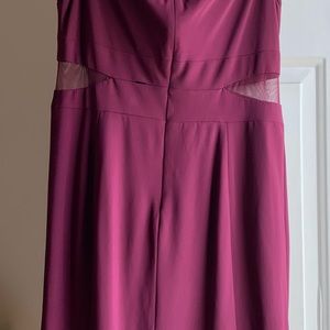 Beautiful wine colored petite 14 dress worn once!